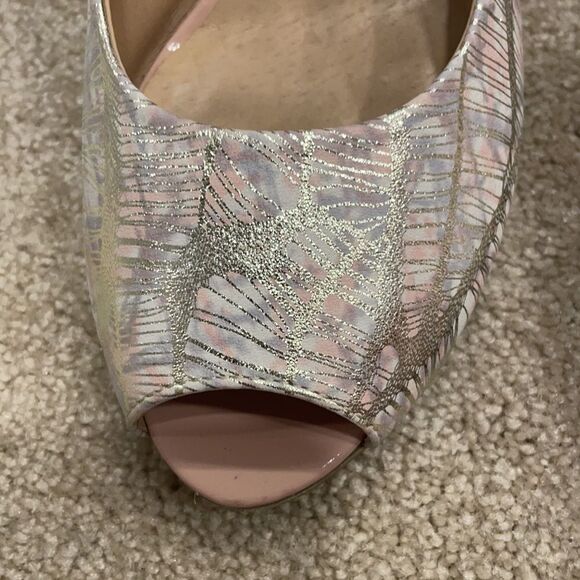 Elche leather heels sandals size 38 (fits 7.5) - Picture 2 of 7